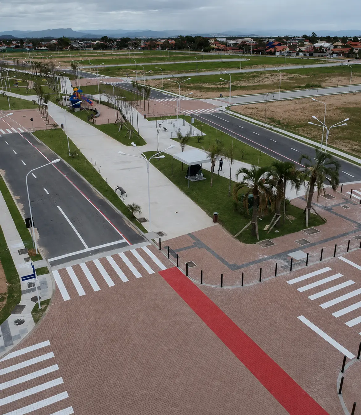 Infraestrutura do Loteamento Jardim Campeche executada pela Terraplein — Florianópolis