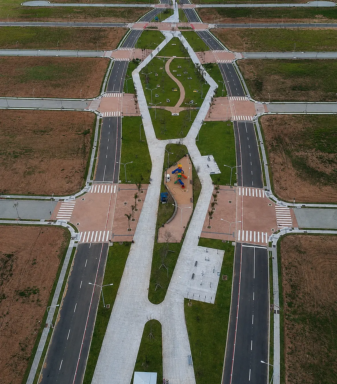 Pavimentação e urbanização de loteamento no Campeche — Terraplein